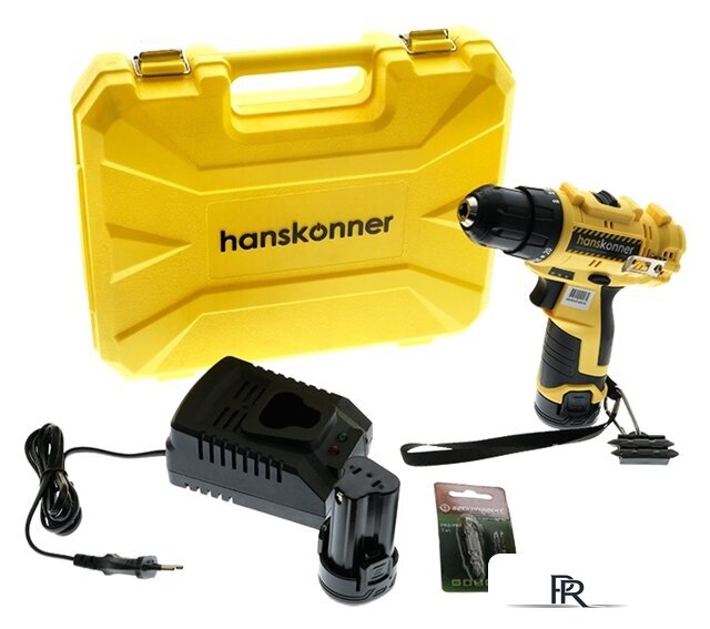 Дрель-шуруповерт Hanskonner HCD1230R (с 2-мя АКБ, кейс) - Изображение №1 — Интернет-магазин ПроЗаказ