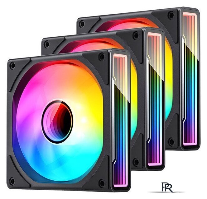 Комплект вентиляторов для корпуса Jonsbo ZK-120 (черный, 3 шт.) - Изображение №1 — Интернет-магазин ПроЗаказ