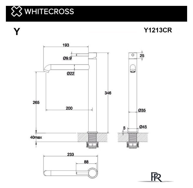 Смеситель Whitecross Y Y1213GL (золото) - Изображение №3 — Интернет-магазин ПроЗаказ