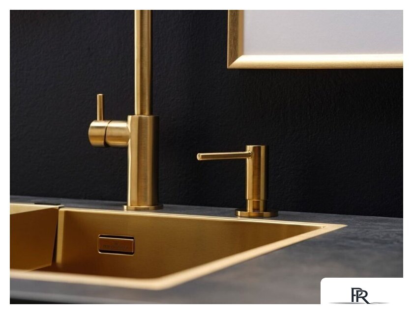 Кухонная мойка Reginox New York 50x40 (L) OKG Comfort Gold Flax R35160 - Изображение №5 — Интернет-магазин ПроЗаказ
