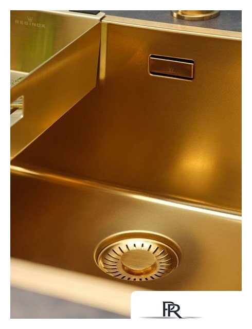 Кухонная мойка Reginox New York 50x40 (L) OKG Comfort Gold Flax R35160 - Изображение №2 — Интернет-магазин ПроЗаказ