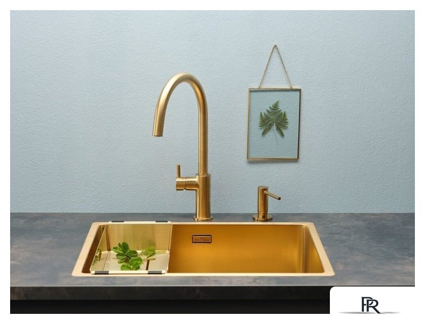 Кухонная мойка Reginox New York 50x40 (L) OKG Comfort Gold Flax R35160 - Изображение №3 — Интернет-магазин ПроЗаказ
