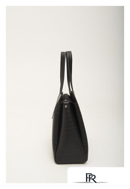 Женская сумка Souffle 322 3225001 (черный кайман эластичный) - Изображение №5 — Интернет-магазин ПроЗаказ