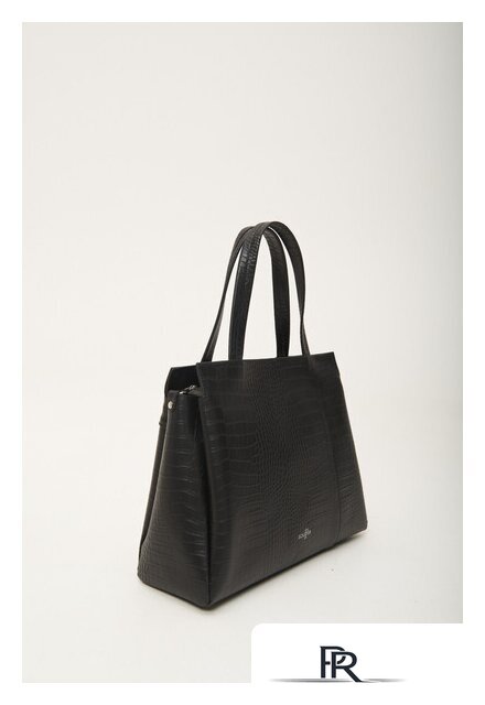 Женская сумка Souffle 322 3225001 (черный кайман эластичный) - Изображение №2 — Интернет-магазин ПроЗаказ