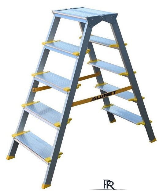 Лестница-стремянка Алюмет ASD 5205 (2х5 ступеней) - Изображение №1 — Интернет-магазин ПроЗаказ