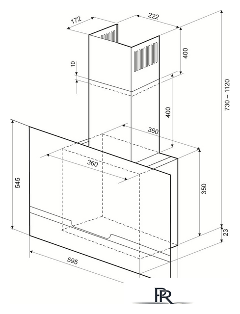 Кухонная вытяжка Krona Domenika 600 blackboard S - Изображение №4 — Интернет-магазин ПроЗаказ