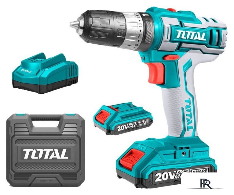 Ударная дрель-шуруповерт Total TIDLI200215 (с 2-мя АКБ, кейс) - Изображение №1 — Интернет-магазин ПроЗаказ