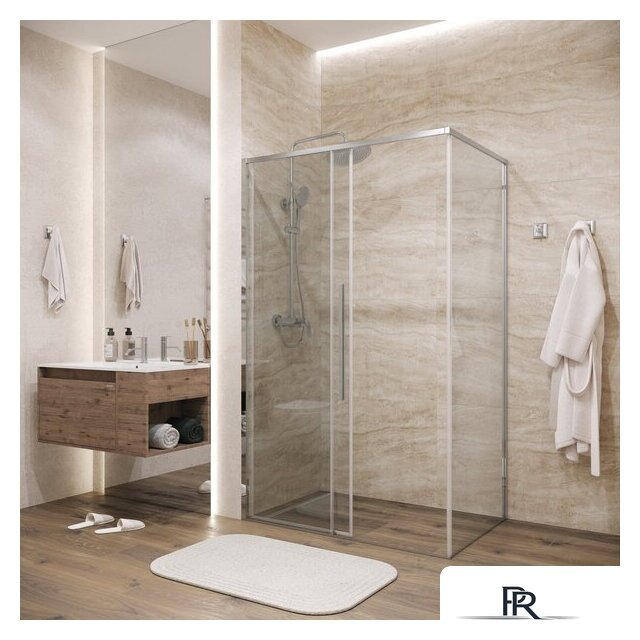 Душевая стенка Grossman Galaxy 90x195 200.K33.01.90.10.00 (хром/стекло прозрачное) - Изображение №7 — Интернет-магазин ПроЗаказ