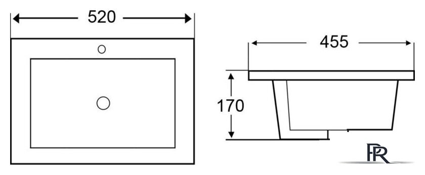 Умывальник Roxen Rumi 570250 - Изображение №2 — Интернет-магазин ПроЗаказ