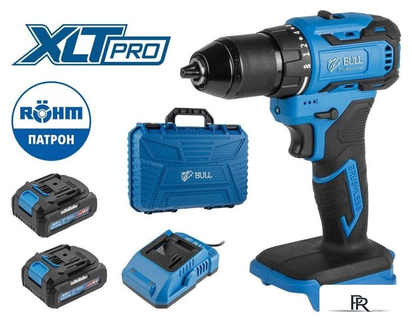 Дрель-шуруповерт Bull SR 1804 2329056 (с 2-мя АКБ, кейс) - Изображение №1 — Интернет-магазин ПроЗаказ