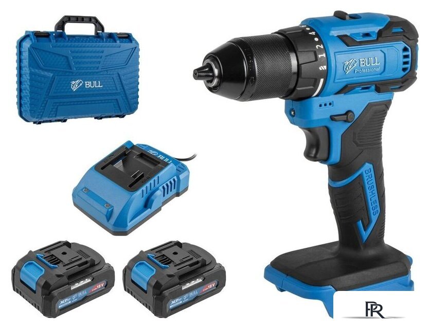 Дрель-шуруповерт Bull SR 1804 2329056 (с 2-мя АКБ, кейс) - Изображение №2 — Интернет-магазин ПроЗаказ