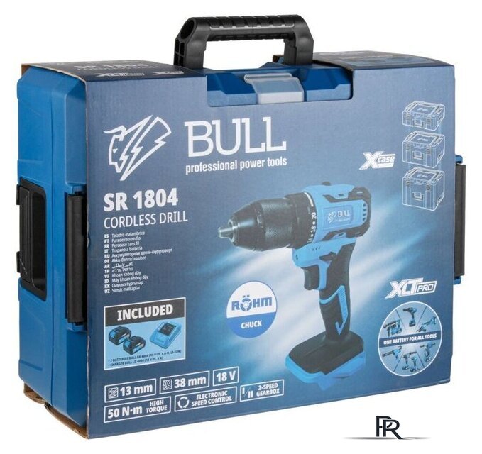 Дрель-шуруповерт Bull SR 1804 2329056 (с 2-мя АКБ, кейс) - Изображение №13 — Интернет-магазин ПроЗаказ