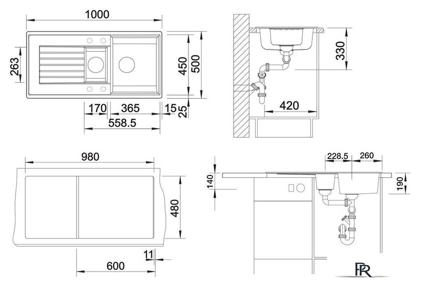 Кухонная мойка Blanco 6 S 527389 - Изображение №2 — Интернет-магазин ПроЗаказ