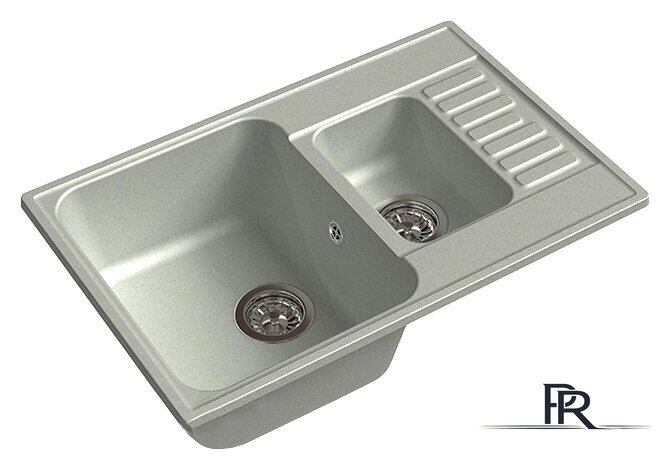 Кухонная мойка GranFest QUARZ Z-21K (серый) - Изображение №1 — Интернет-магазин ПроЗаказ