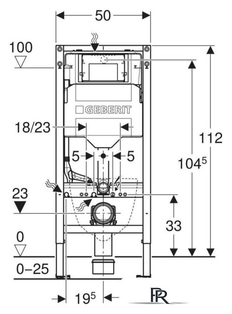 Инсталляция для унитаза Geberit Duofix Sigma 111.320.00.6 - Изображение №3 — Интернет-магазин ПроЗаказ