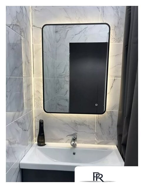 Зеркало с подсветкой  EMZE 60x80 LED.UV.SMART.60.80.CHE.4K (черный с УФ-окантовкой и подсветкой) - Изображение №1 — Интернет-магазин ПроЗаказ