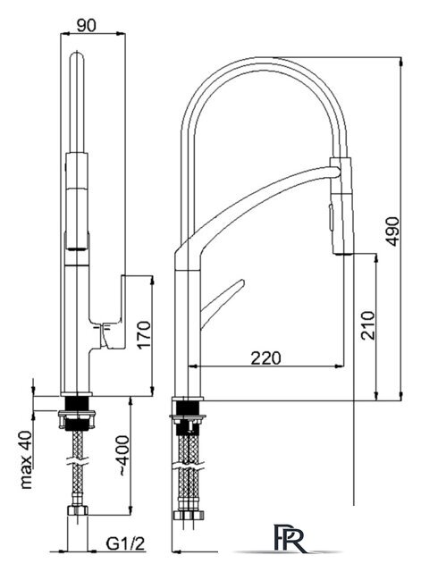 Смеситель Rubineta Ultima-50 UL50008 - Изображение №2 — Интернет-магазин ПроЗаказ