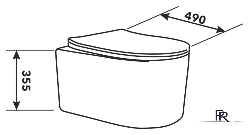 Унитаз подвесной AV Engineering Art AVWHR204 (белый) - Изображение №4 — Интернет-магазин ПроЗаказ