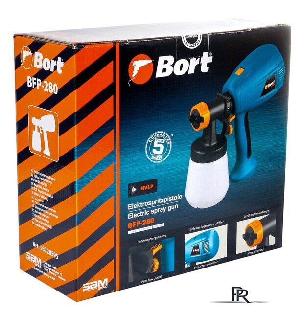 Краскораспылитель Bort BFP-280 - Изображение №6 — Интернет-магазин ПроЗаказ