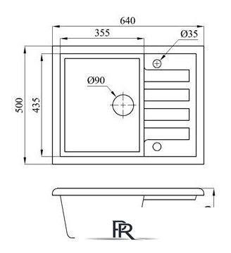 Кухонная мойка БелЭворс Vega L + смеситель W4998-4 + дозатор L405-1 (черный/сатин) - Изображение №10 — Интернет-магазин ПроЗаказ