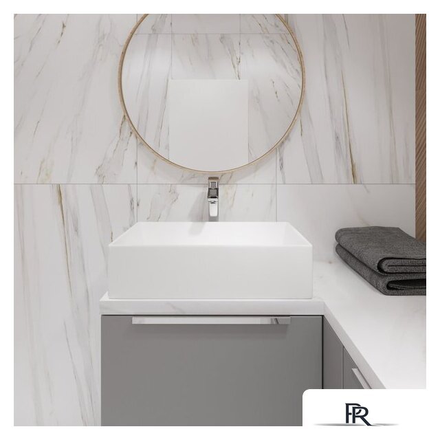 Умывальник Lauter 21518-1 + клапан 21190W + сифон 21635W (белый матовый) - Изображение №5 — Интернет-магазин ПроЗаказ