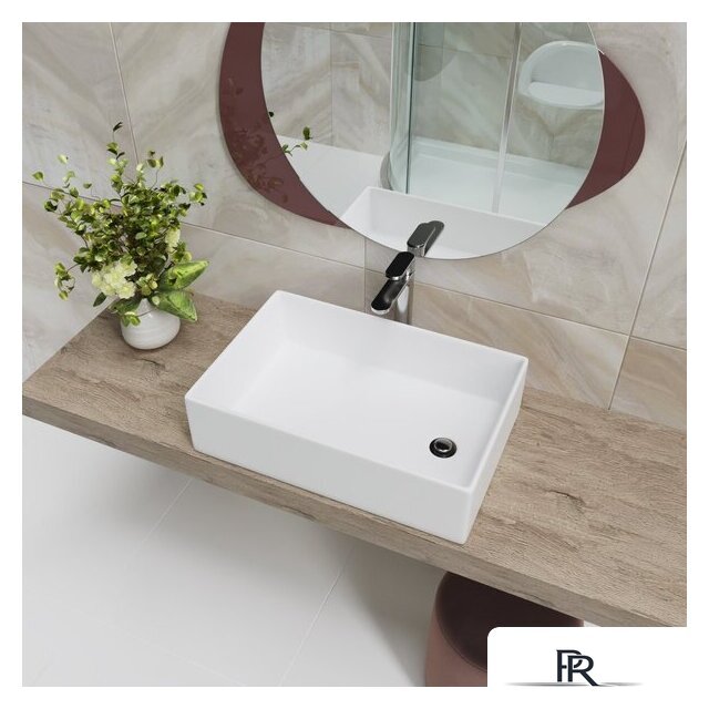 Умывальник Lauter 21518-1 + клапан 21190W + сифон 21635W (белый матовый) - Изображение №12 — Интернет-магазин ПроЗаказ