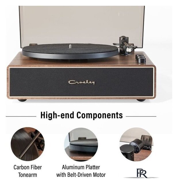 Виниловый проигрыватель Crosley Stave Walnut - Изображение №3 — Интернет-магазин ПроЗаказ