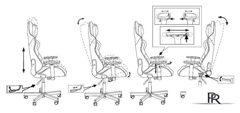Игровое (геймерское) кресло Knight Armor (черный) - Изображение №26 — Интернет-магазин ПроЗаказ