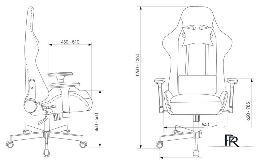 Игровое (геймерское) кресло Knight Armor (черный) - Изображение №27 — Интернет-магазин ПроЗаказ
