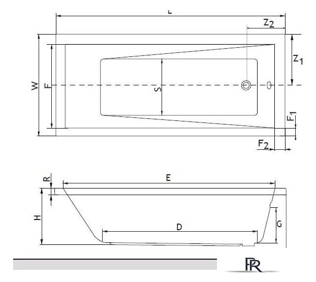 Ванна Excellent Wave 180x80 (с ножками) - Изображение №2 — Интернет-магазин ПроЗаказ