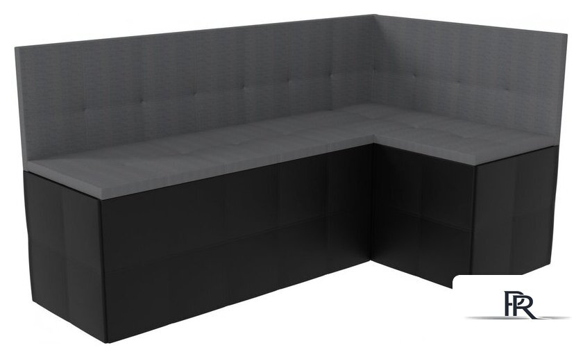 Угловой диван Sundays Home Домино (рогожка/кожзам, серый) - Изображение №1 — Интернет-магазин ПроЗаказ