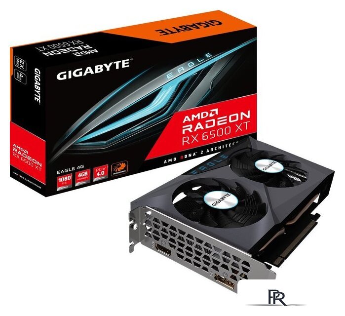 Видеокарта Gigabyte Radeon RX 6500 XT Eagle 4G GV-R65XTEAGLE-4GD - Изображение №2 — Интернет-магазин ПроЗаказ