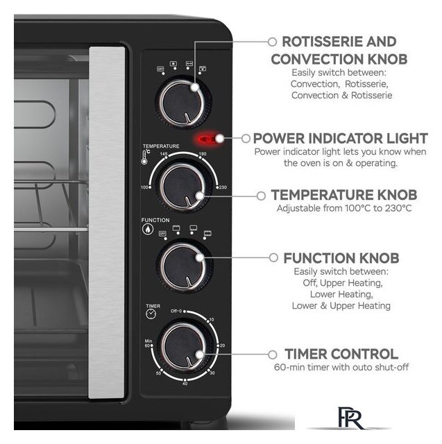 Мини-печь TurboTronic TT-FEO45 - Изображение №7 — Интернет-магазин ПроЗаказ