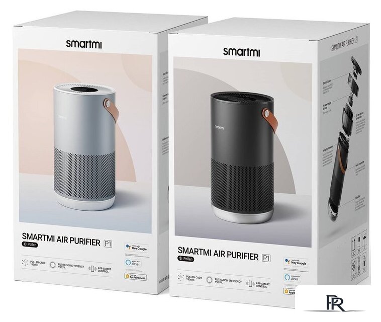 Очиститель воздуха SmartMi Air Purifier P1 ZMKQJHQP12 (международная версия, серебристый) - Изображение №14 — Интернет-магазин ПроЗаказ