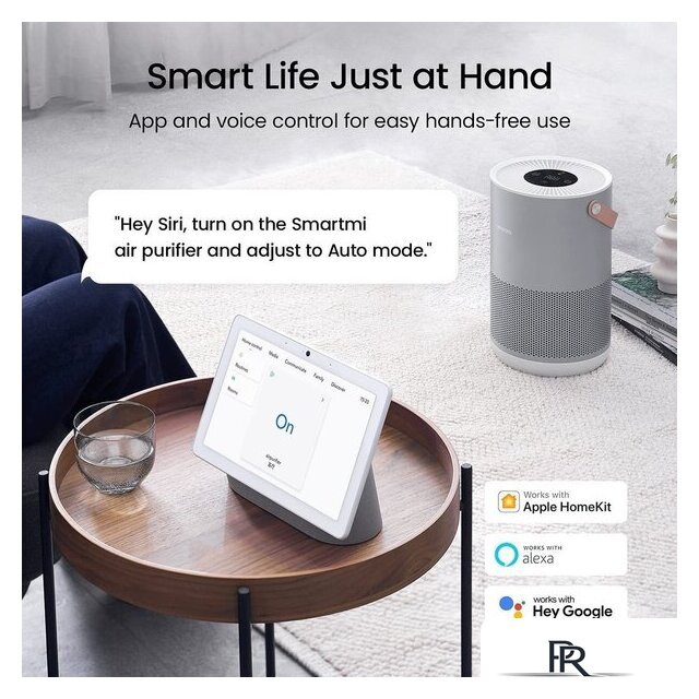 Очиститель воздуха SmartMi Air Purifier P1 ZMKQJHQP12 (международная версия, серебристый) - Изображение №8 — Интернет-магазин ПроЗаказ