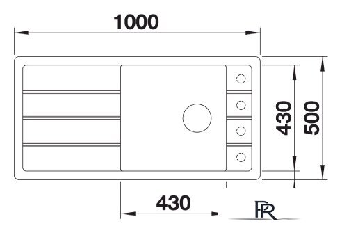Кухонная мойка Blanco FARON XL 6 S 524803 - Изображение №3 — Интернет-магазин ПроЗаказ