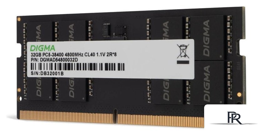Оперативная память Digma 16ГБ DDR5 SODIMM 4800 МГц DGMAS54800016S - Изображение №3 — Интернет-магазин ПроЗаказ