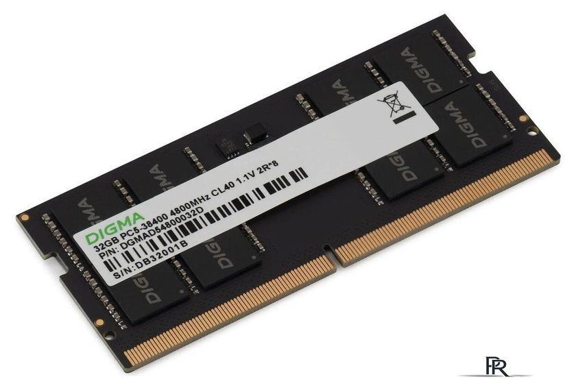 Оперативная память Digma 16ГБ DDR5 SODIMM 4800 МГц DGMAS54800016S - Изображение №2 — Интернет-магазин ПроЗаказ