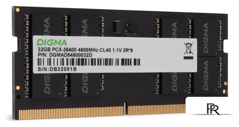 Оперативная память Digma 16ГБ DDR5 SODIMM 4800 МГц DGMAS54800016S - Изображение №4 — Интернет-магазин ПроЗаказ