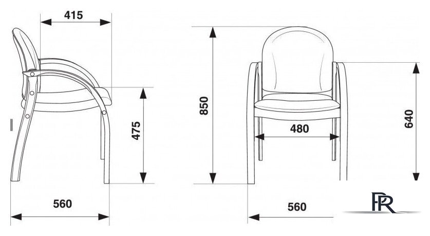 Офисный стул Бюрократ Джуно (светло-бежевый) - Изображение №2 — Интернет-магазин ПроЗаказ