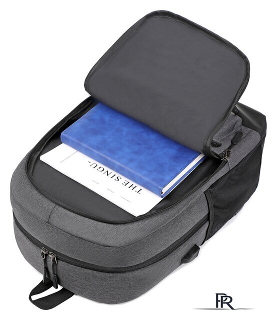 Городской рюкзак Miru Sallerus 15.6 (серый) - Изображение №8 — Интернет-магазин ПроЗаказ