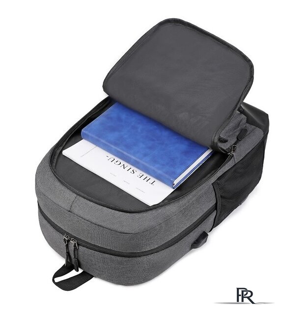 Городской рюкзак Miru Sallerus 15.6 (серый) - Изображение №19 — Интернет-магазин ПроЗаказ