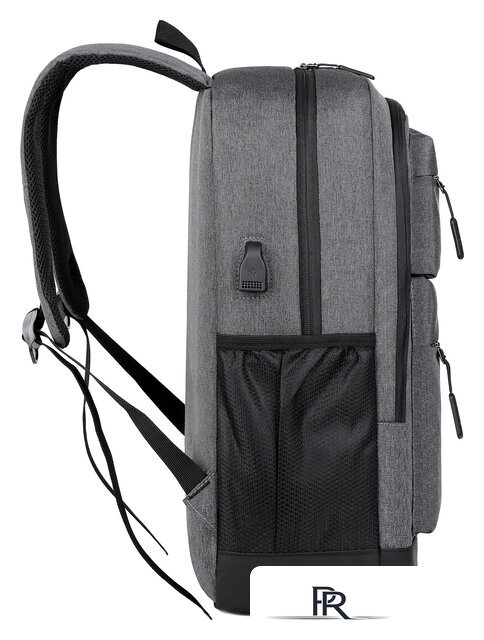 Городской рюкзак Miru Sallerus 15.6 (серый) - Изображение №3 — Интернет-магазин ПроЗаказ