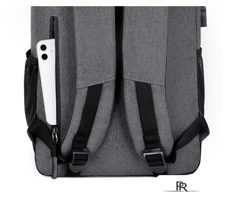 Городской рюкзак Miru Sallerus 15.6 (серый) - Изображение №15 — Интернет-магазин ПроЗаказ