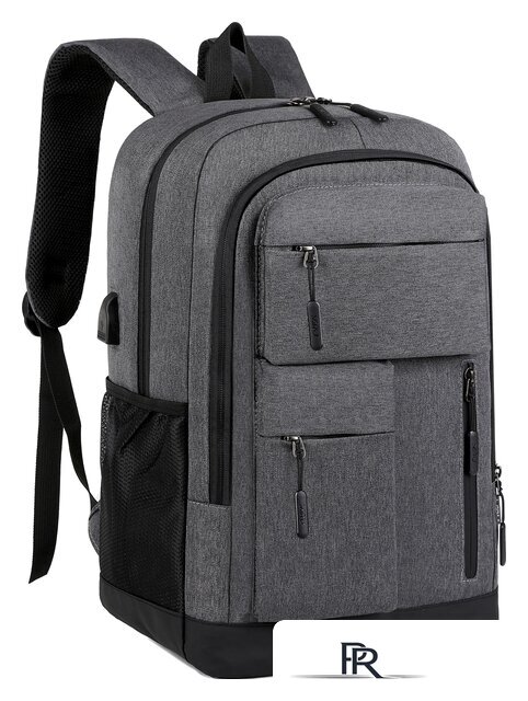 Городской рюкзак Miru Sallerus 15.6 (серый) - Изображение №2 — Интернет-магазин ПроЗаказ