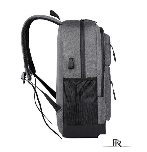 Городской рюкзак Miru Sallerus 15.6 (серый) - Изображение №13 — Интернет-магазин ПроЗаказ