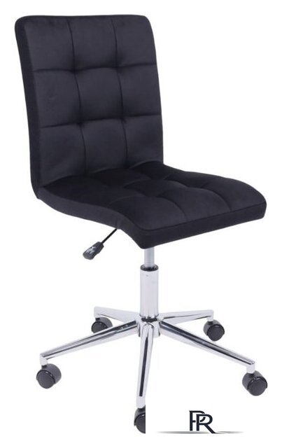 Офисное кресло AksHome Роза квадрат (велюр, черный) - Изображение №1 — Интернет-магазин ПроЗаказ