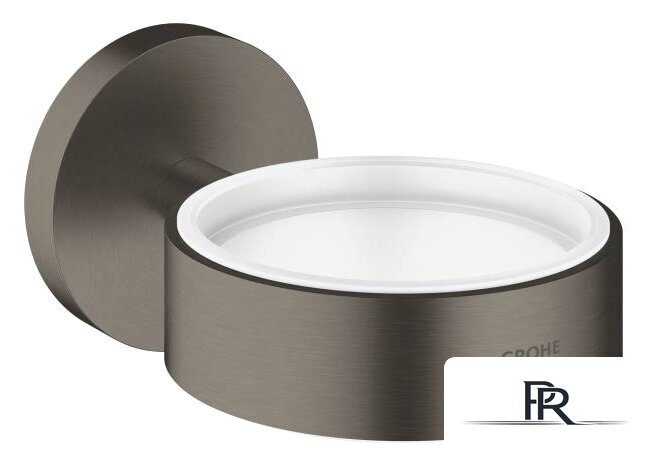 Держатель для мыльницы и стакана Grohe Essentials 40369AL1 (матовый темный графит) - Изображение №1 — Интернет-магазин ПроЗаказ