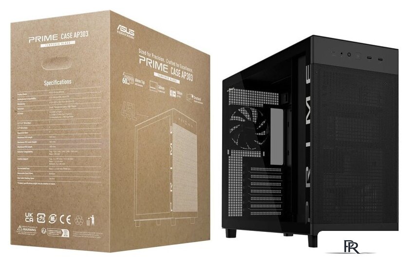 Корпус ASUS Prime AP303 Tempered Glass Panel (черный) - Изображение №5 — Интернет-магазин ПроЗаказ