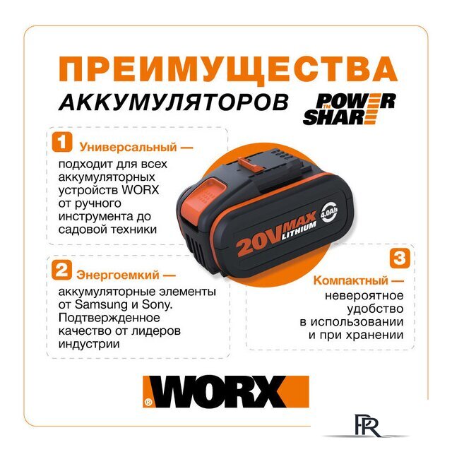 Пылесос Worx WX031.9 (без АКБ и ЗУ) - Изображение №11 — Интернет-магазин ПроЗаказ
